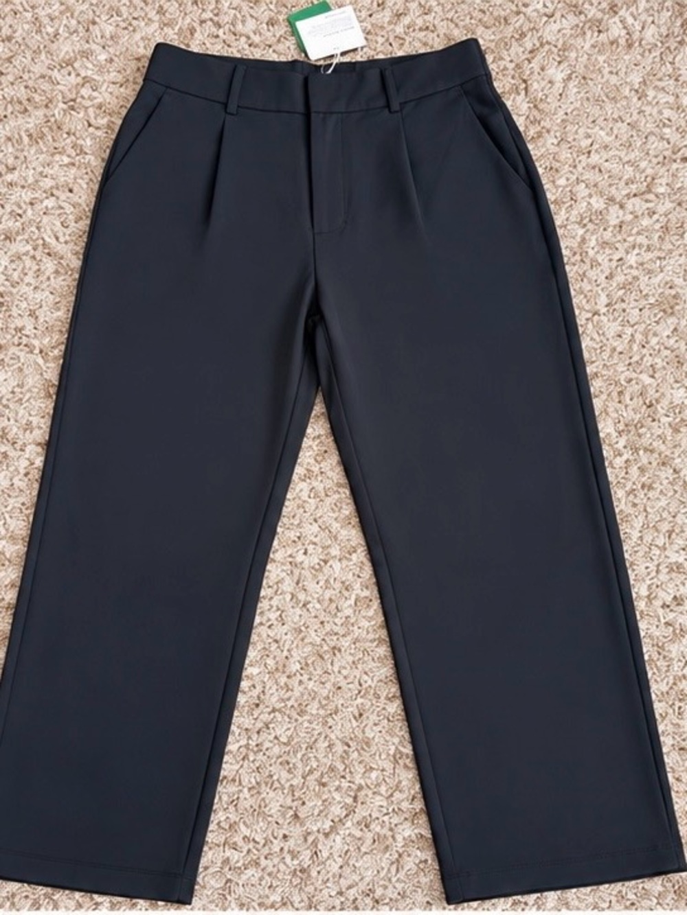 NWT Halara Black High Waisted Straight Leg Work Pants Women’s M Regular